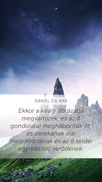 Dániel 5:6 KAR Bible Verse Image