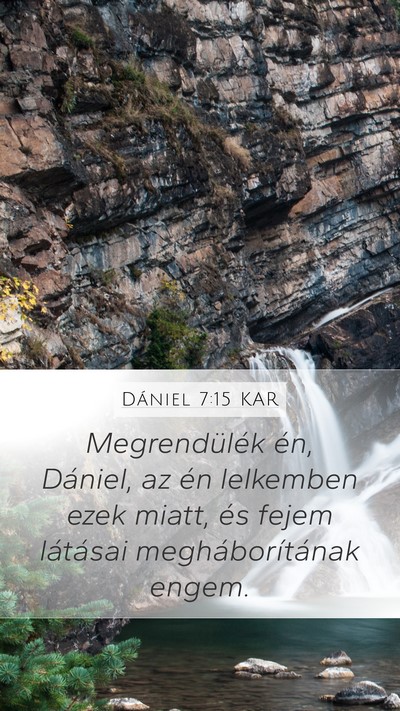 Dániel 7:15 KAR Bible Verse Image