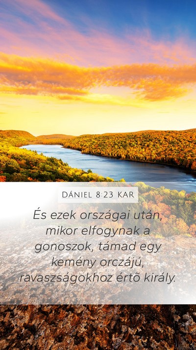 Dániel 8:23 KAR Bible Verse Image
