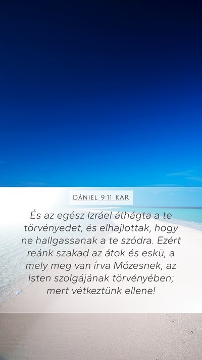 Dániel 9:11 KAR Bible Verse Image