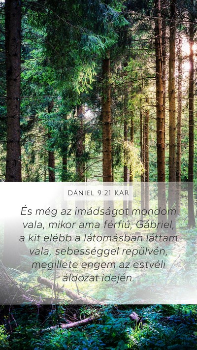 Dániel 9:21 KAR Bible Verse Image