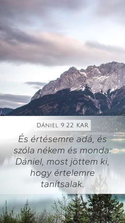 Dániel 9:22 KAR Bible Verse Image
