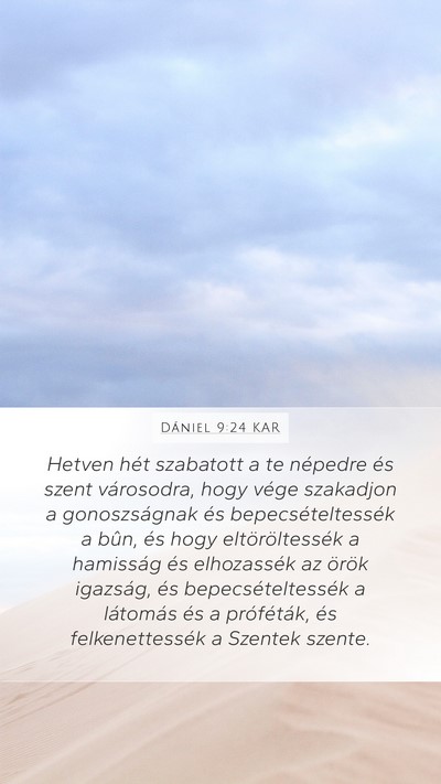 Dániel 9:24 KAR Bible Verse Image