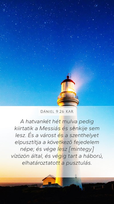 Dániel 9:26 KAR Bible Verse Image