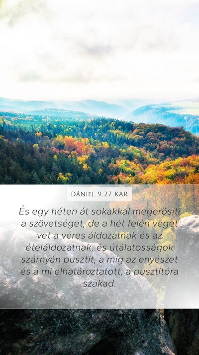 Dániel 9:27 KAR Bible Verse Image