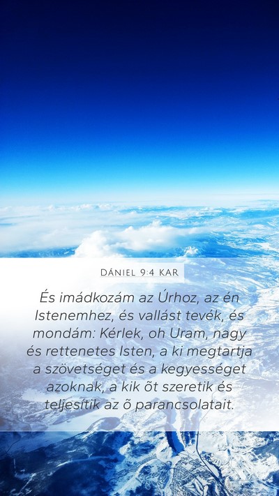 Dániel 9:4 KAR Bible Verse Image