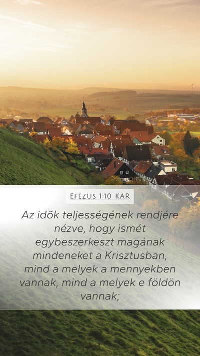 Efézus 1:10 KAR Bible Verse Image