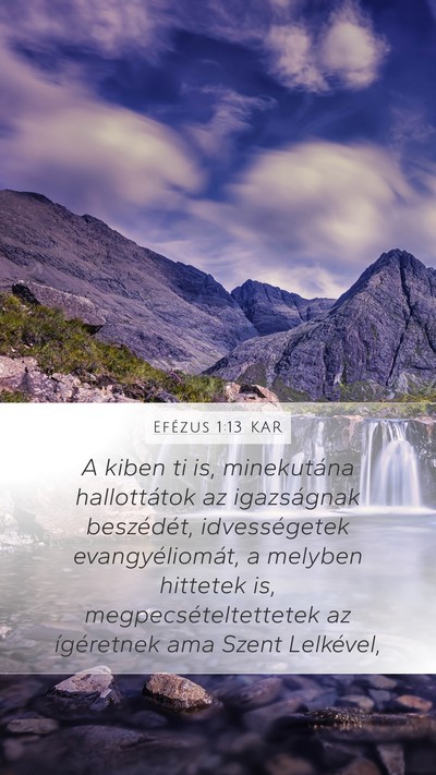 Efézus 1:13 KAR Bible Verse Image