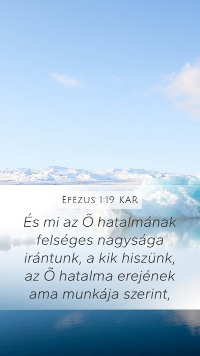 Efézus 1:19 KAR Bible Verse Image