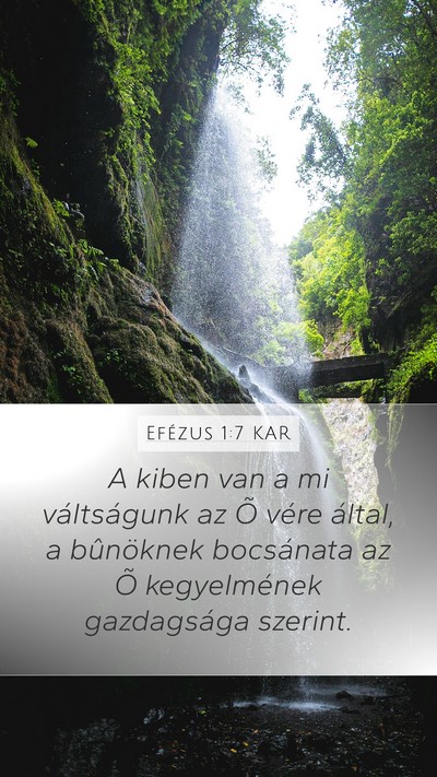 Efézus 1:7 KAR Bible Verse Image