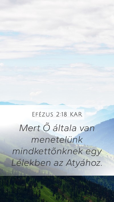 Efézus 2:18 KAR Bible Verse Image