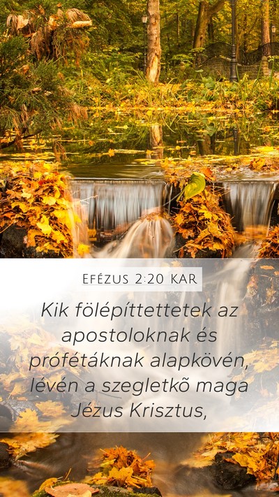 Efézus 2:20 KAR Bible Verse Image