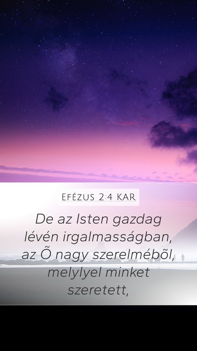 Efézus 2:4 KAR Bible Verse Image