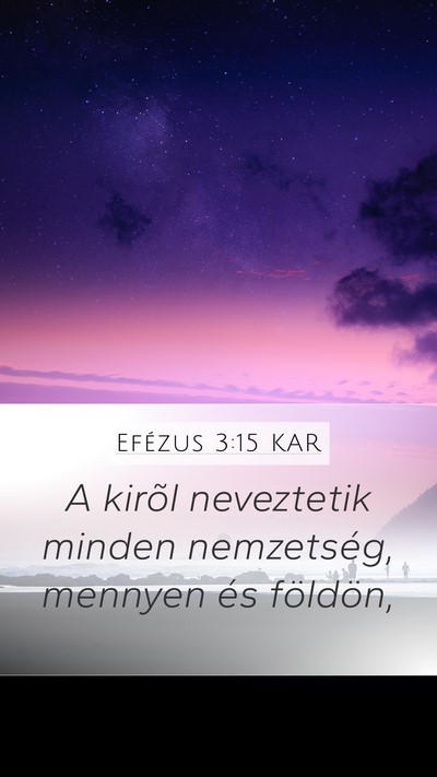 Efézus 3:15 KAR Bible Verse Image