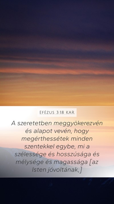 Efézus 3:18 KAR Bible Verse Image