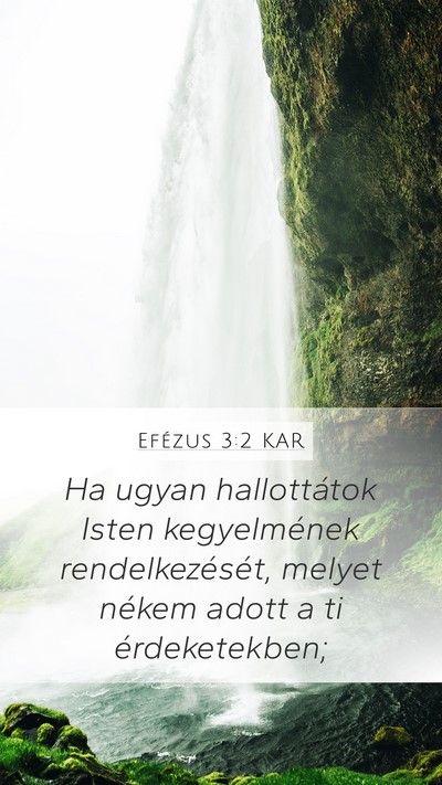 Efézus 3:2 KAR Bible Verse Image