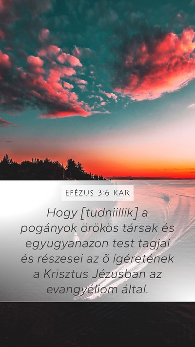 Efézus 3:6 KAR Bible Verse Image