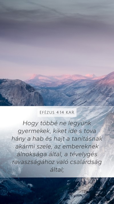Efézus 4:14 KAR Bible Verse Image