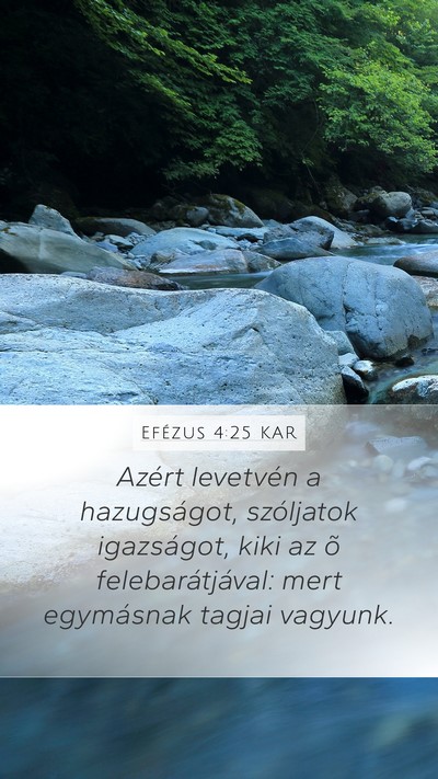 Efézus 4:25 KAR Bible Verse Image