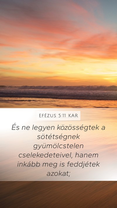 Efézus 5:11 KAR Bible Verse Image