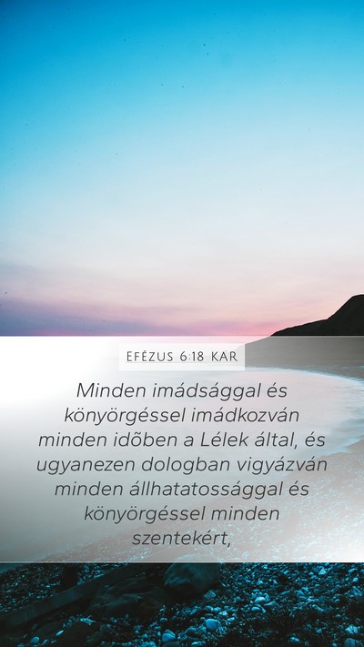 Efézus 6:18 KAR Bible Verse Image