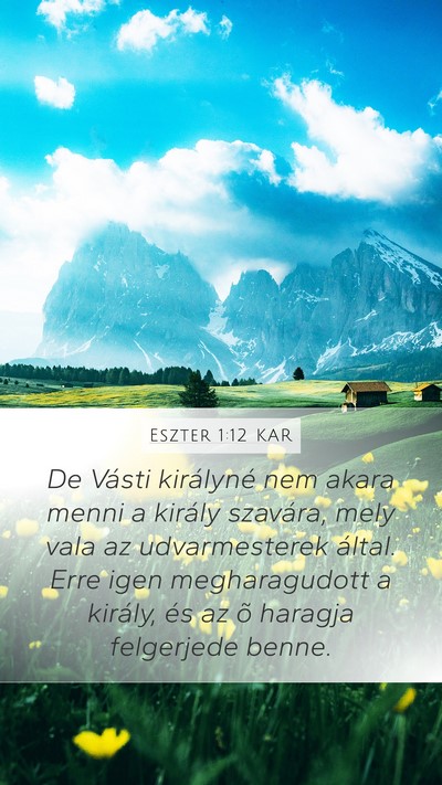 Eszter 1:12 KAR Bible Verse Image