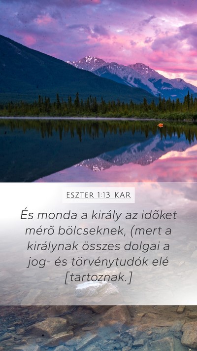 Eszter 1:13 KAR Bible Verse Image