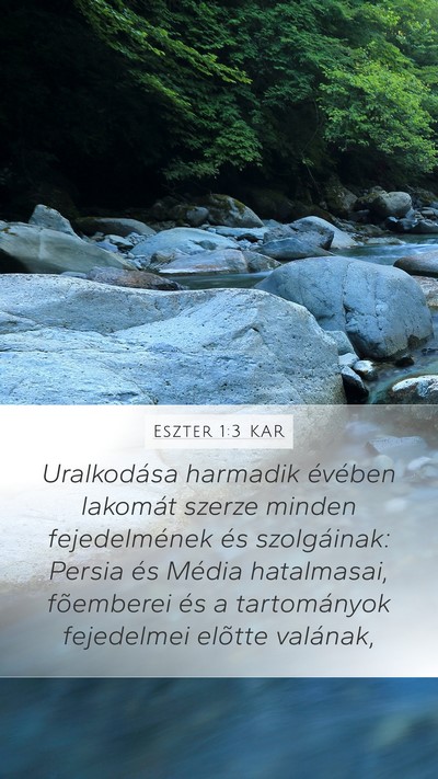 Eszter 1:3 KAR Bible Verse Image