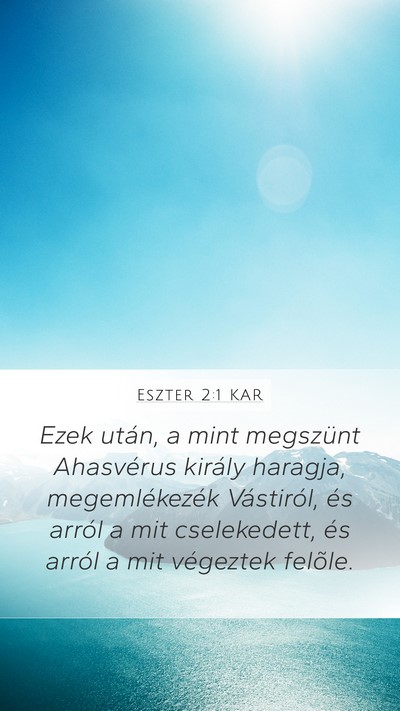 Eszter 2:1 KAR Bible Verse Image