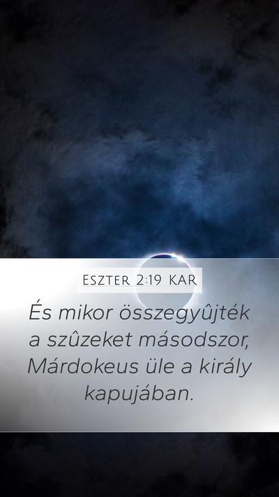 Eszter 2:19 KAR Bible Verse Image