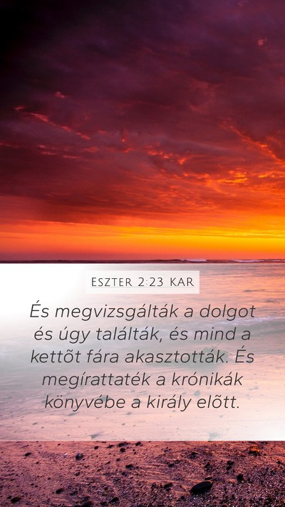 Eszter 2:23 KAR Bible Verse Image