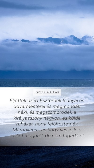 Eszter 4:4 KAR Bible Verse Image