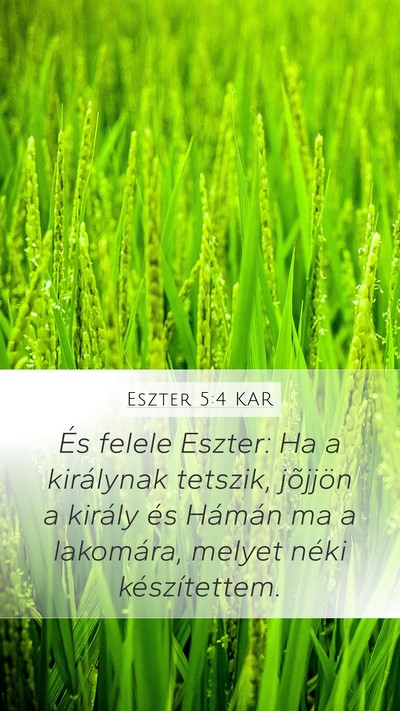 Eszter 5:4 KAR Bible Verse Image