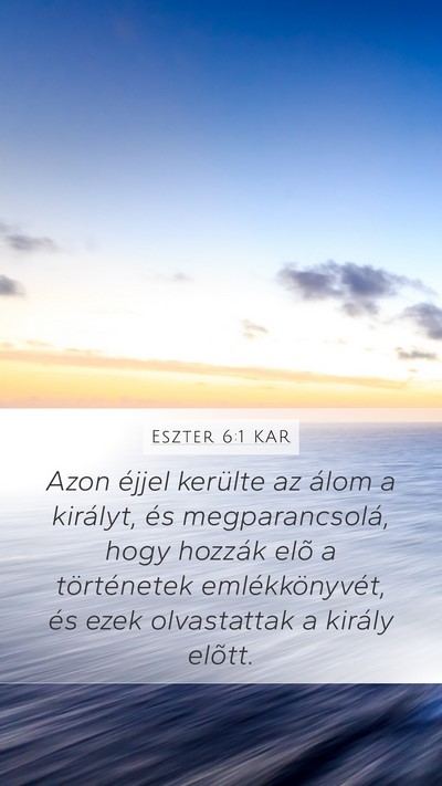 Eszter 6:1 KAR Bible Verse Image