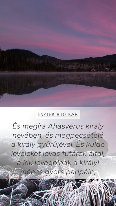 Eszter 8:10 KAR Bible Verse Image