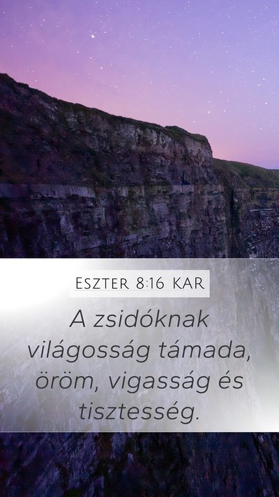 Eszter 8:16 KAR Bible Verse Image
