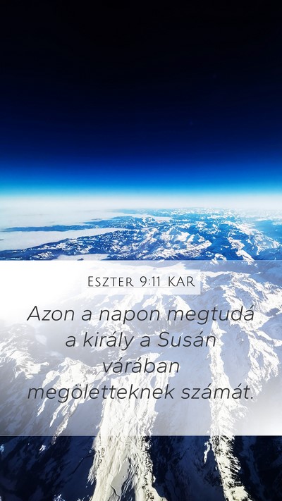 Eszter 9:11 KAR Bible Verse Image