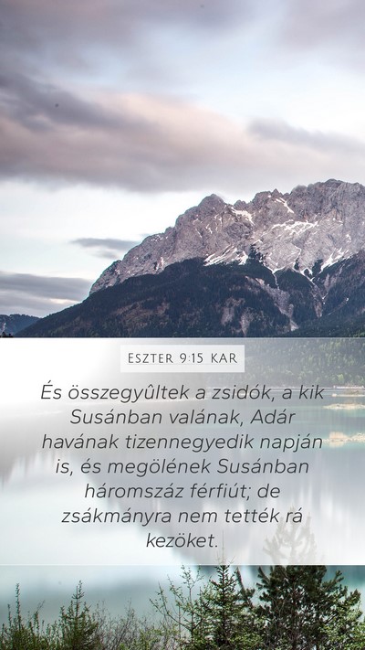 Eszter 9:15 KAR Bible Verse Image