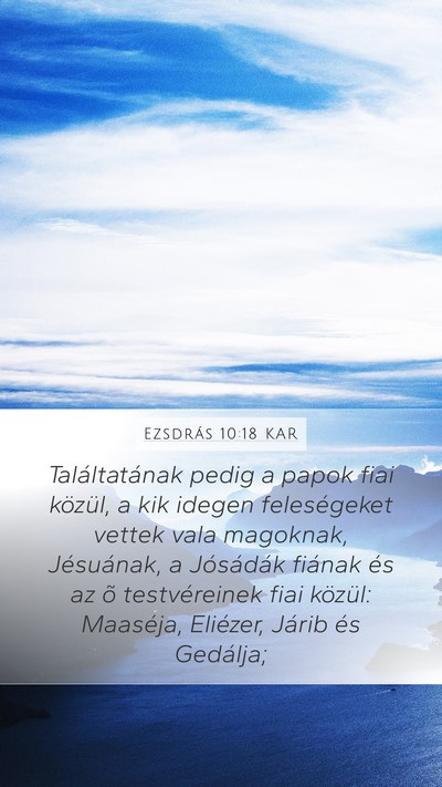 Ezsdrás 10:18 KAR Bible Verse Image