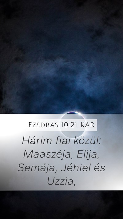Ezsdrás 10:21 KAR Bible Verse Image