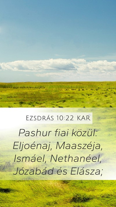 Ezsdrás 10:22 KAR Bible Verse Image