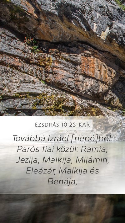 Ezsdrás 10:25 KAR Bible Verse Image