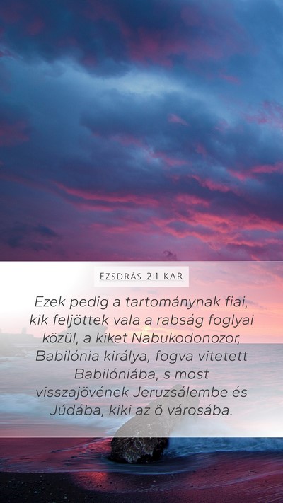 Ezsdrás 2:1 KAR Bible Verse Image
