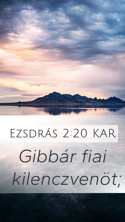 Ezsdrás 2:20 KAR Bible Verse Image