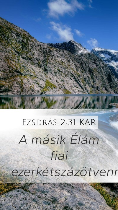 Ezsdrás 2:31 KAR Bible Verse Image