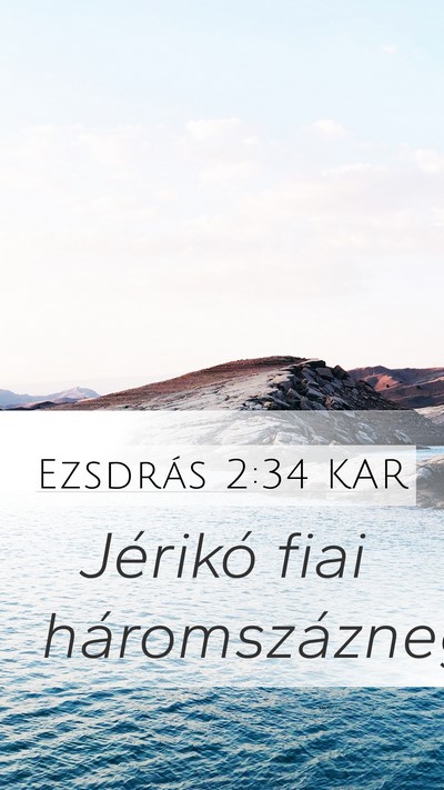 Ezsdrás 2:34 KAR Bible Verse Image