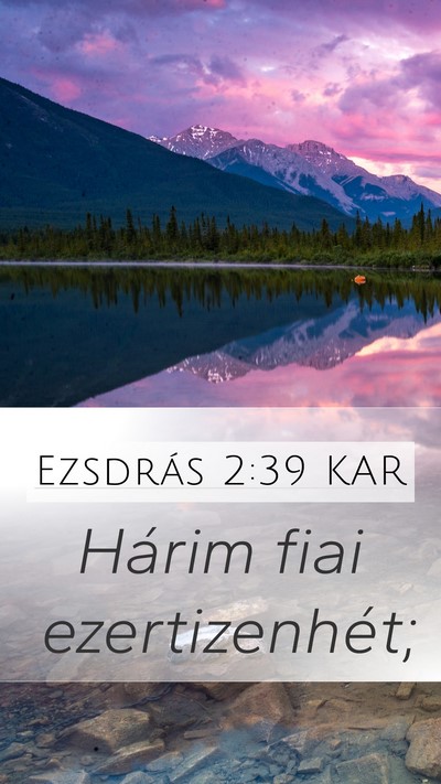 Ezsdrás 2:39 KAR Bible Verse Image