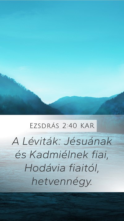 Ezsdrás 2:40 KAR Bible Verse Image
