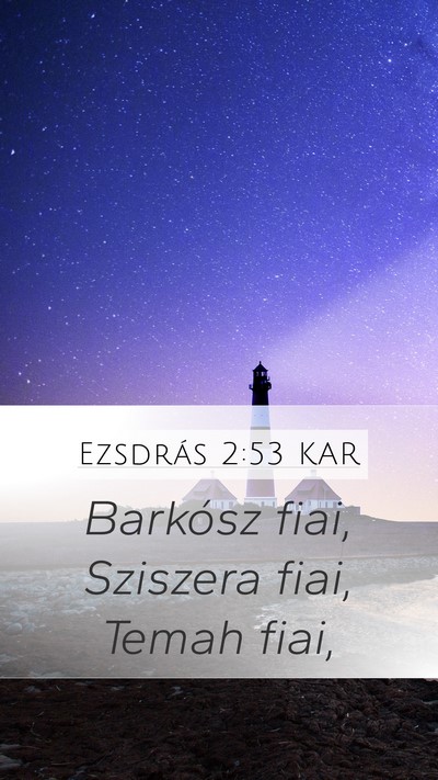 Ezsdrás 2:53 KAR Bible Verse Image