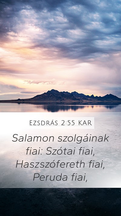 Ezsdrás 2:55 KAR Bible Verse Image